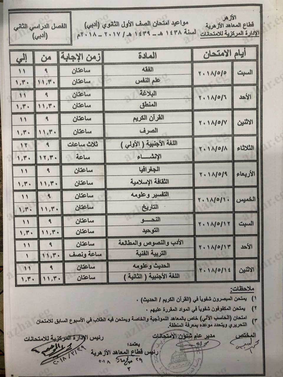 الأول-الثانوي-أدبي