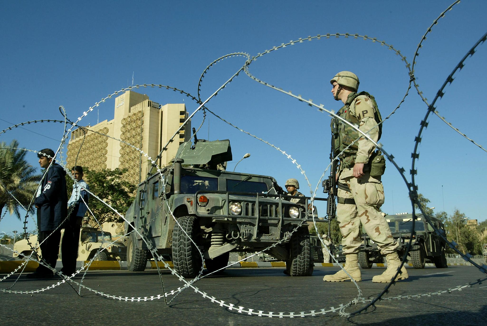 القوات الأمريكية فى بغداد عقب غزو العراق