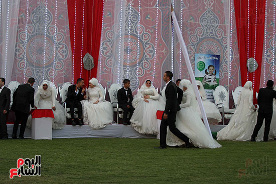 صور حفل زفاف جماعى لـ120 عريس وعروسة داخل دريم بارك فى يوم اليتيم (24)