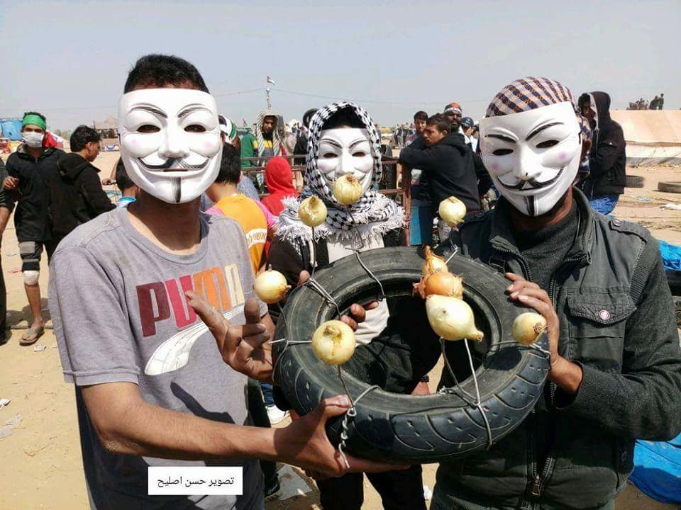 استعدادات الفلسطينيين لجمعة الكاوتشوك فى قطاع غزة