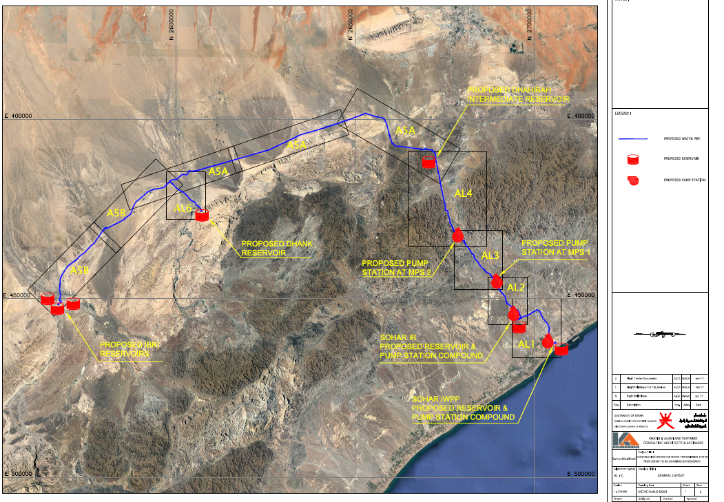 مشروع توصيل المياه فى عمان