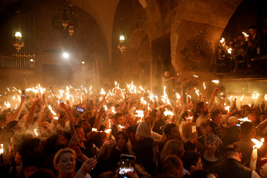الاحتفال بسبت النور فى كنيسة القيامة