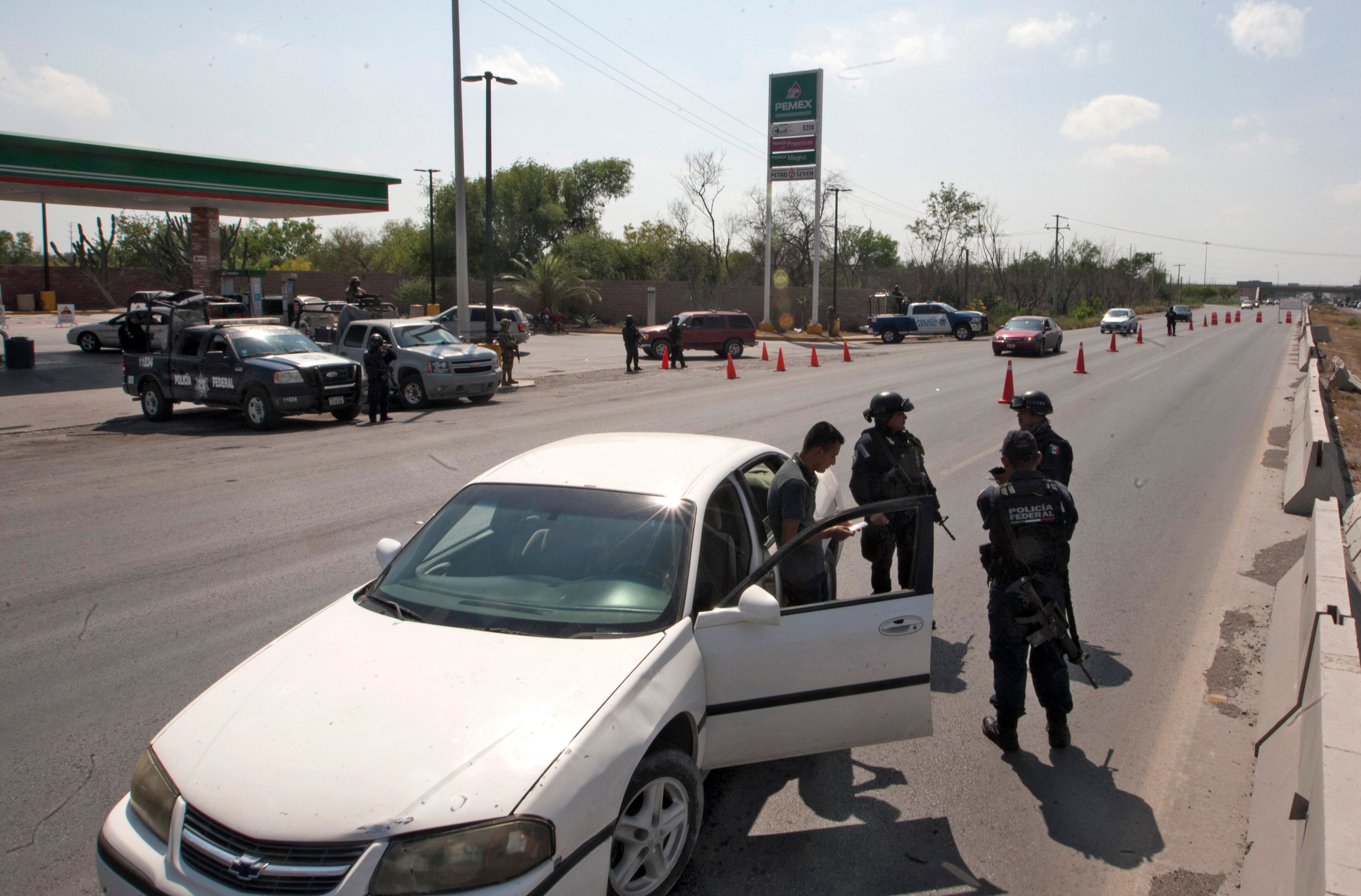 انتشار الشرطة المكسيكية