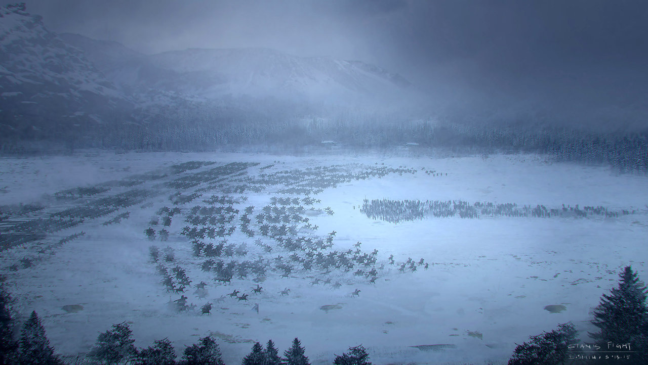 من معركة The Battle of Winterfell
