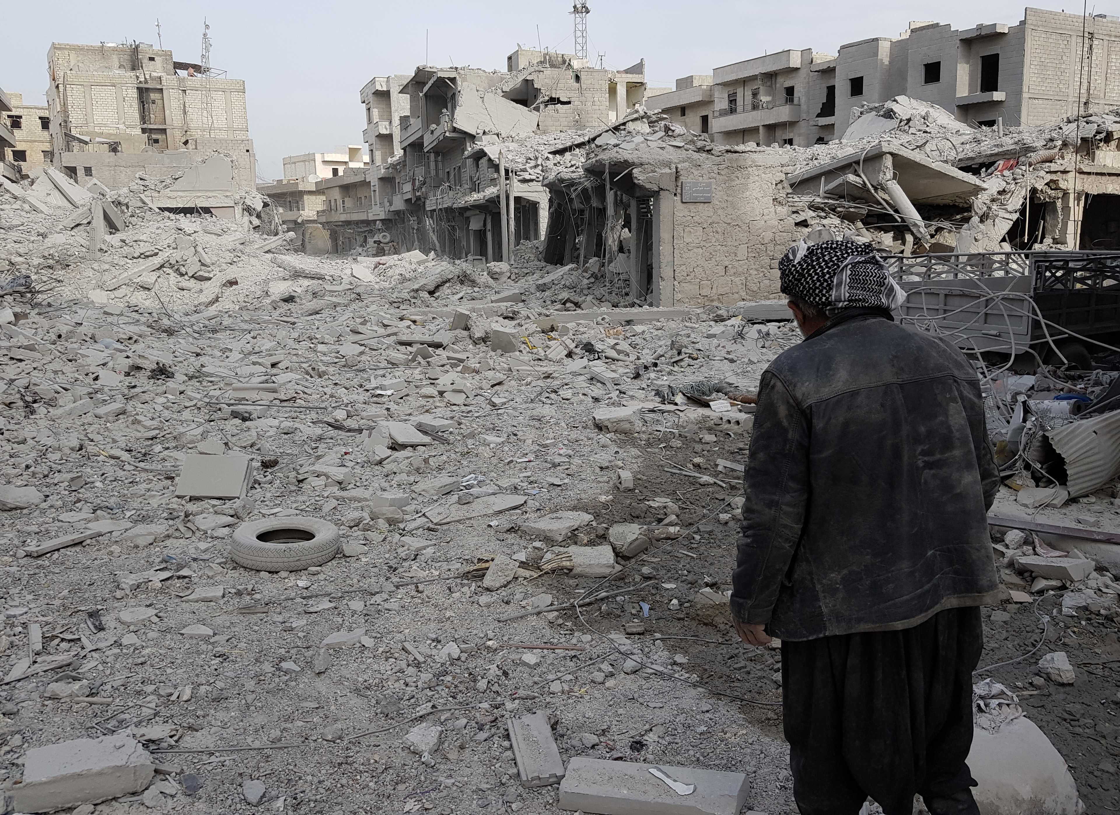 الدمار فى عفرين السورية