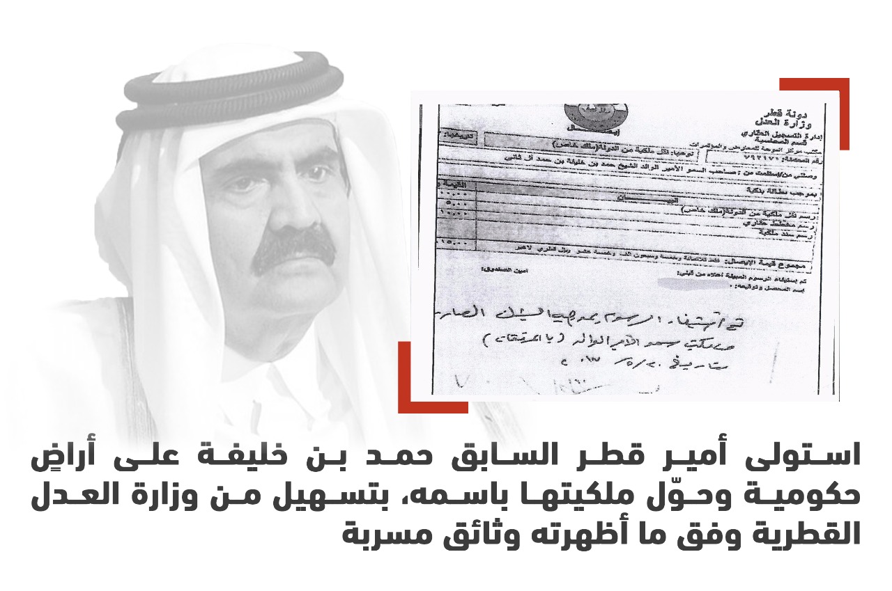 سرقة حمد بن خليفة لأراضى الدولة القطرية