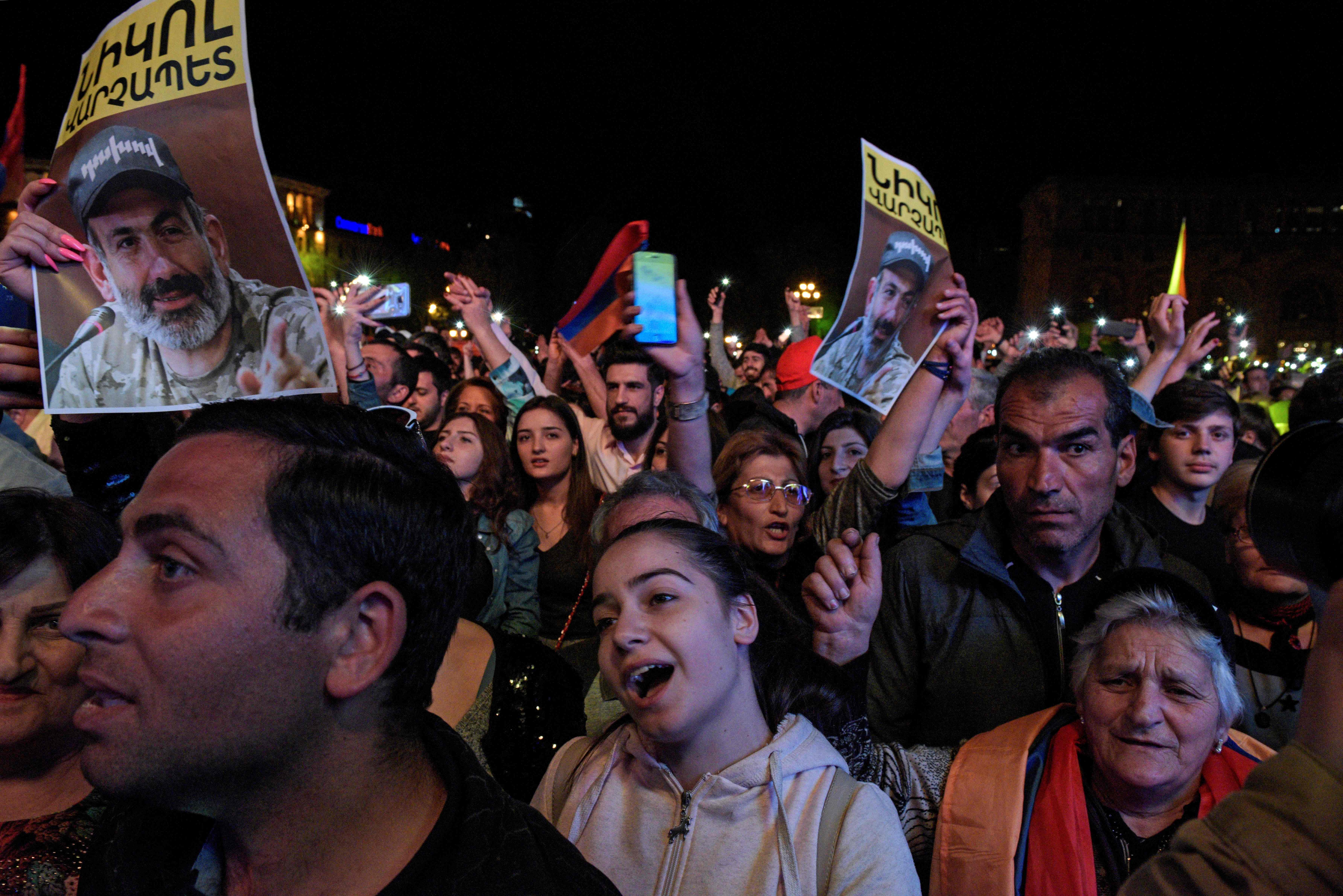 اندلاع مظاهرات دعما لزعيم المعارضة فى أرمينيا