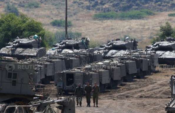 القوات الإسرائيلية فى الجولان