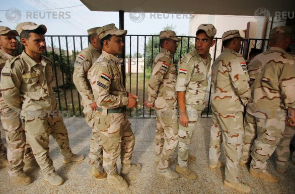 الجيش العراقى يشارك فى التصويت