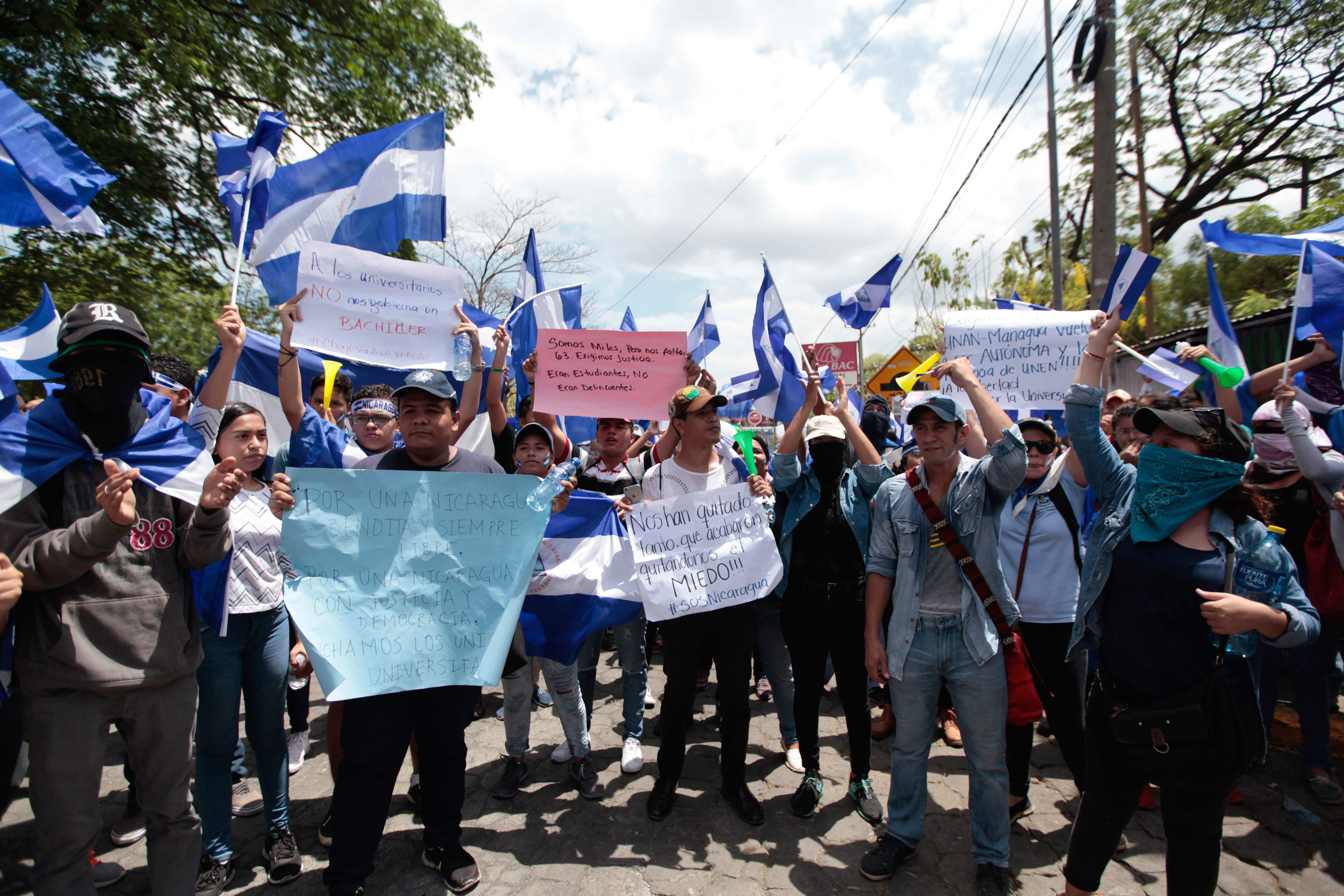 مظاهرات شباباية فى نيكاراجوا