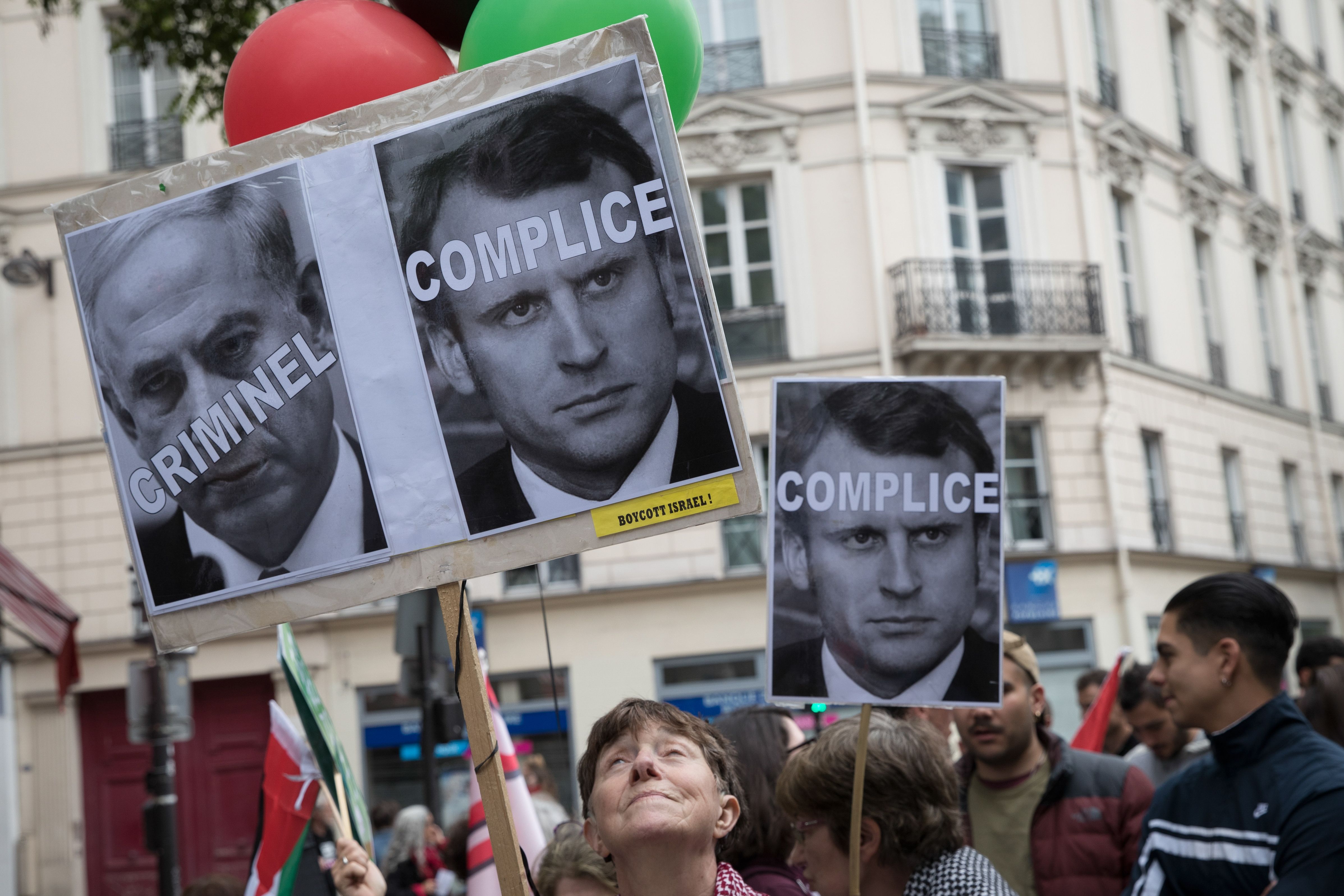 مظاهرة فى فرنسا احتجاجا على الانتهاكات الإسرائيلية بفلسطين