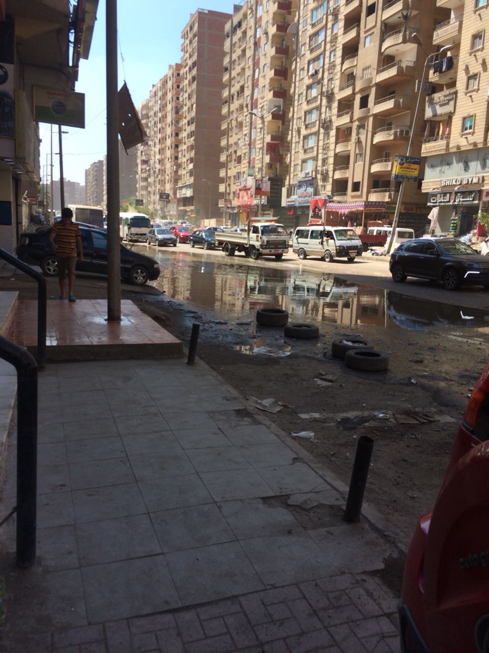 مياه الصرف بشارع اللبينى فيصل (3)
