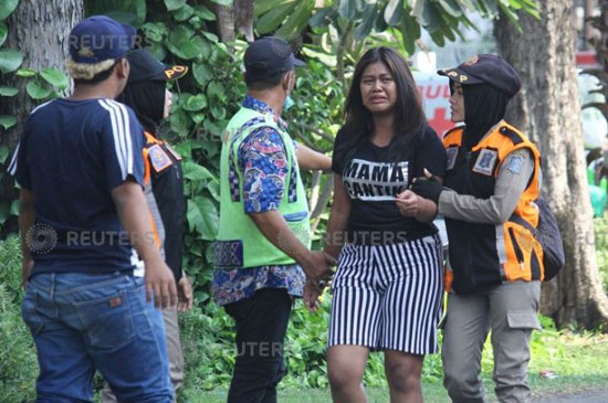 هلع بين المواطنين فى إندونيسيا بعد وقوع تفجيرات انتحارية