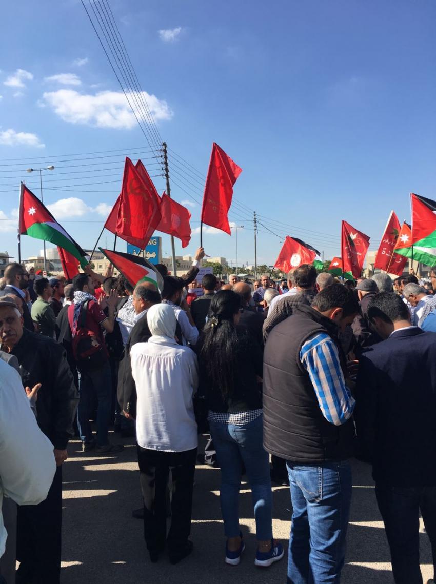 جانب من مظاهرات فى الأردن جانب من مظاهرات فى الأردن