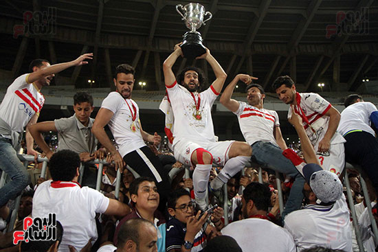 فرحة فوز نادى الزمالك بكأس مصر (53)