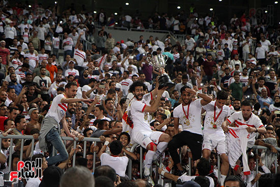 فرحة فوز نادى الزمالك بكأس مصر (56)