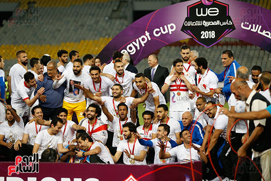 فرحة فوز نادى الزمالك بكأس مصر (29)