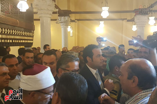 وزيرا الأوقاف والآثار يفتتحان أعمال ترميم مسجد زغلول بتكلفة 25 مليون جنيه (3)