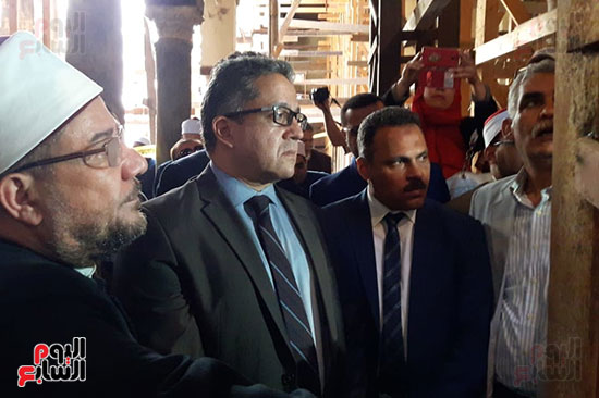 وزيرا الأوقاف والآثار يفتتحان أعمال ترميم مسجد زغلول بتكلفة 25 مليون جنيه (9)