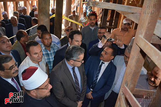 وزيرا الأوقاف والآثار يفتتحان أعمال ترميم مسجد زغلول بتكلفة 25 مليون جنيه (17)