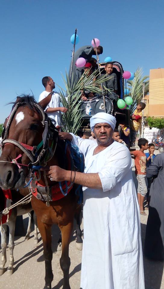أهالي مدينة الاقصر وإسنا يخرجون في دورة رمضان بمواكب إحتفالية (8)