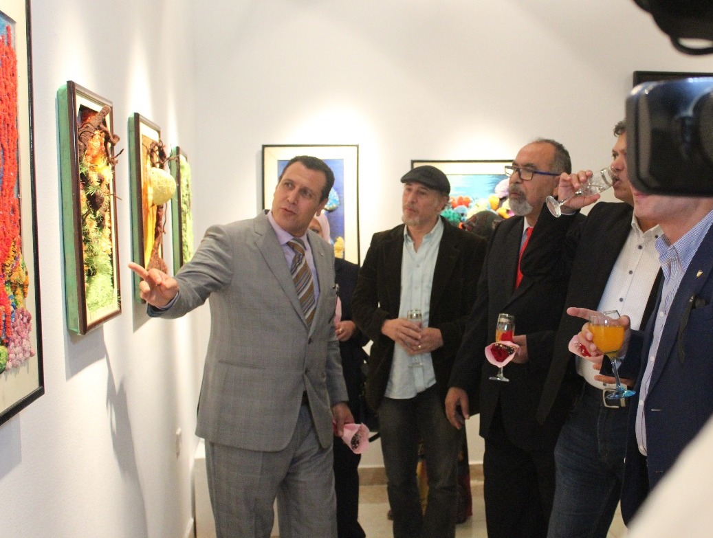4جانب من الحضور بمعرض ابداعات نوعية بمتحف محمود مختار (2)