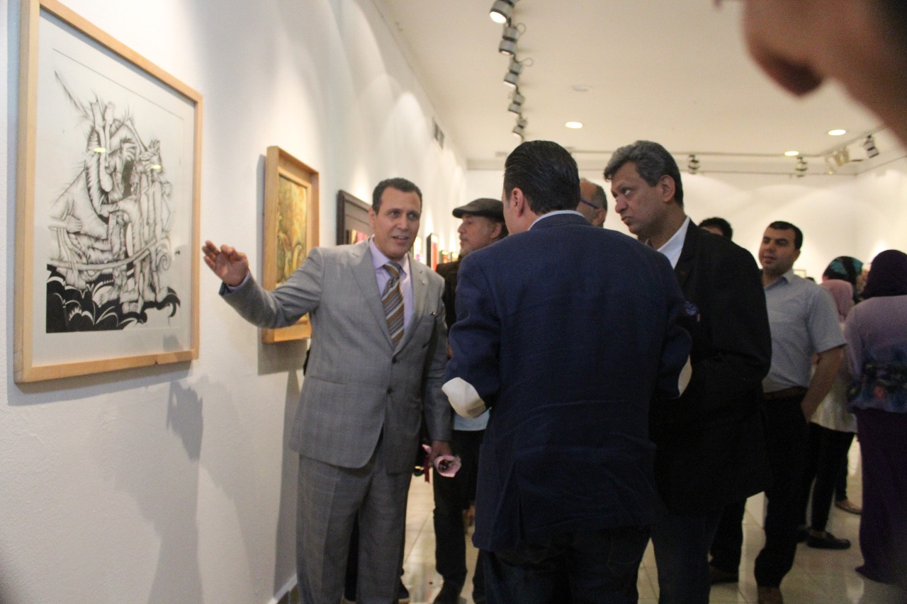 2جانب من الحضور بمعرض ابداعات نوعية بمتحف محمود مختار (1)