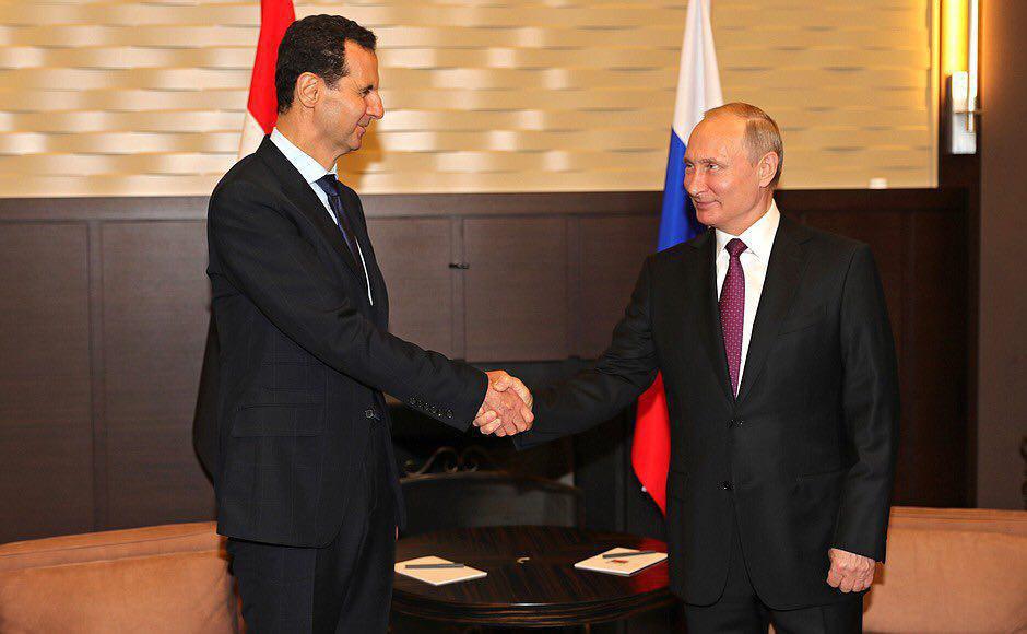لقاء بوتين والأسد
