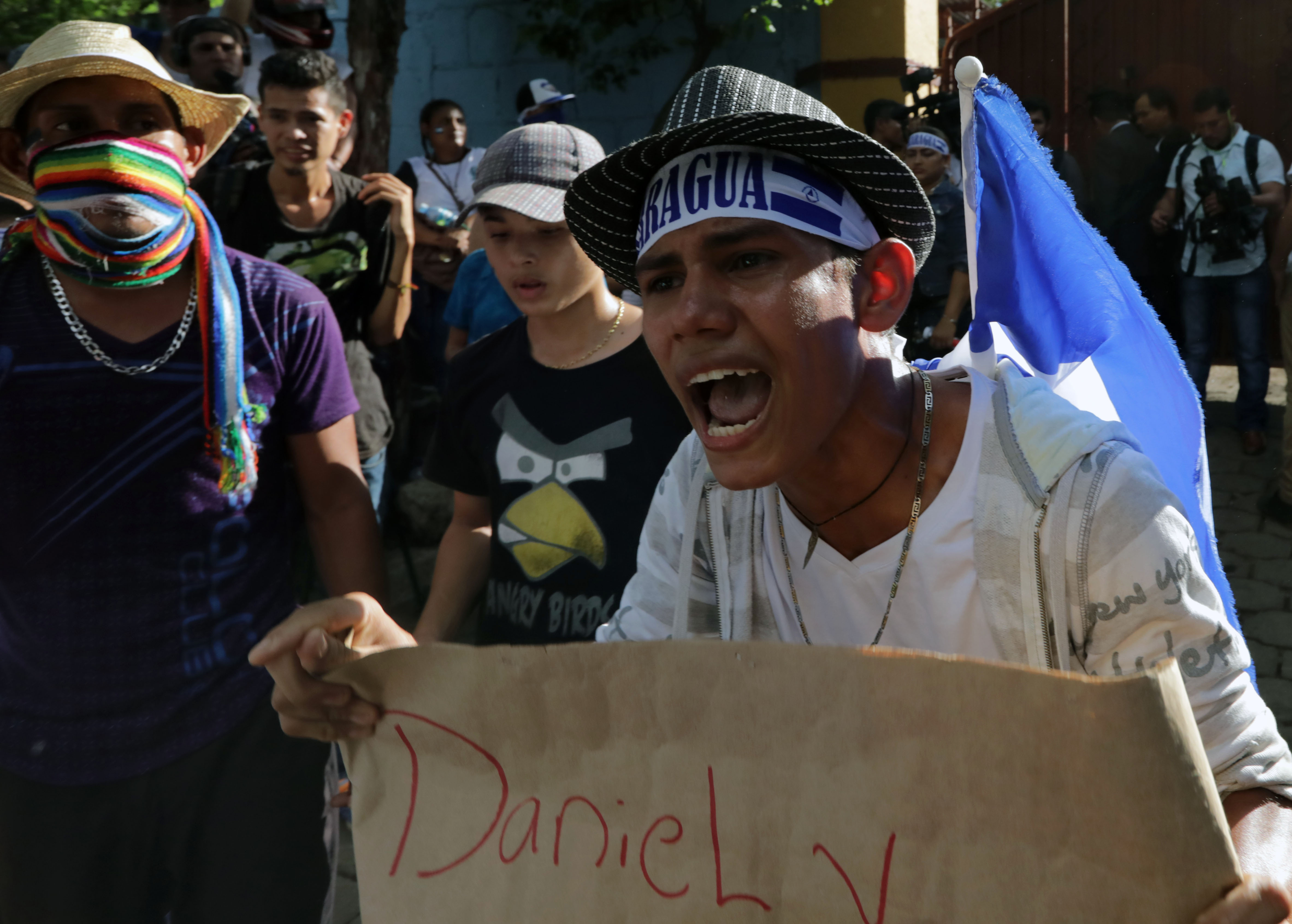 جانب من الاحتجاجات فى نيكاراجوا