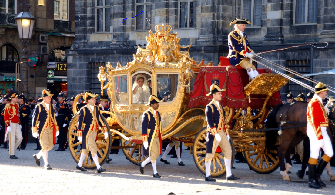 ولى عهد هولندا الأمير ويليام ألكسندر وماكسيما سيروتى عام 2002