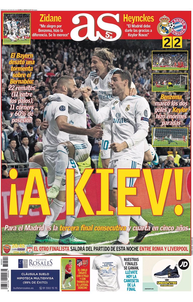 غلاف صحيفة آس الاسبانية