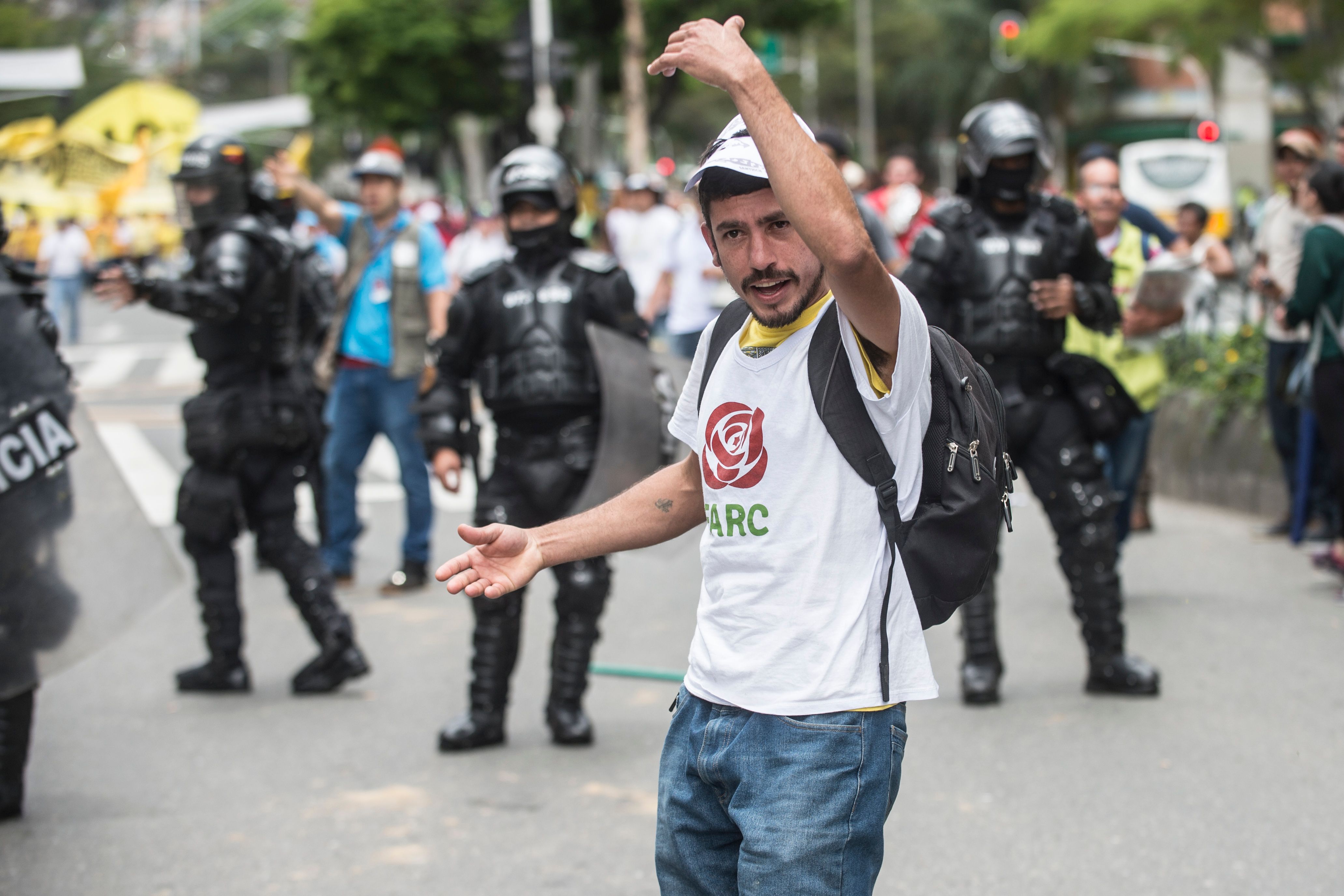مظاهرات فى كولومبيا