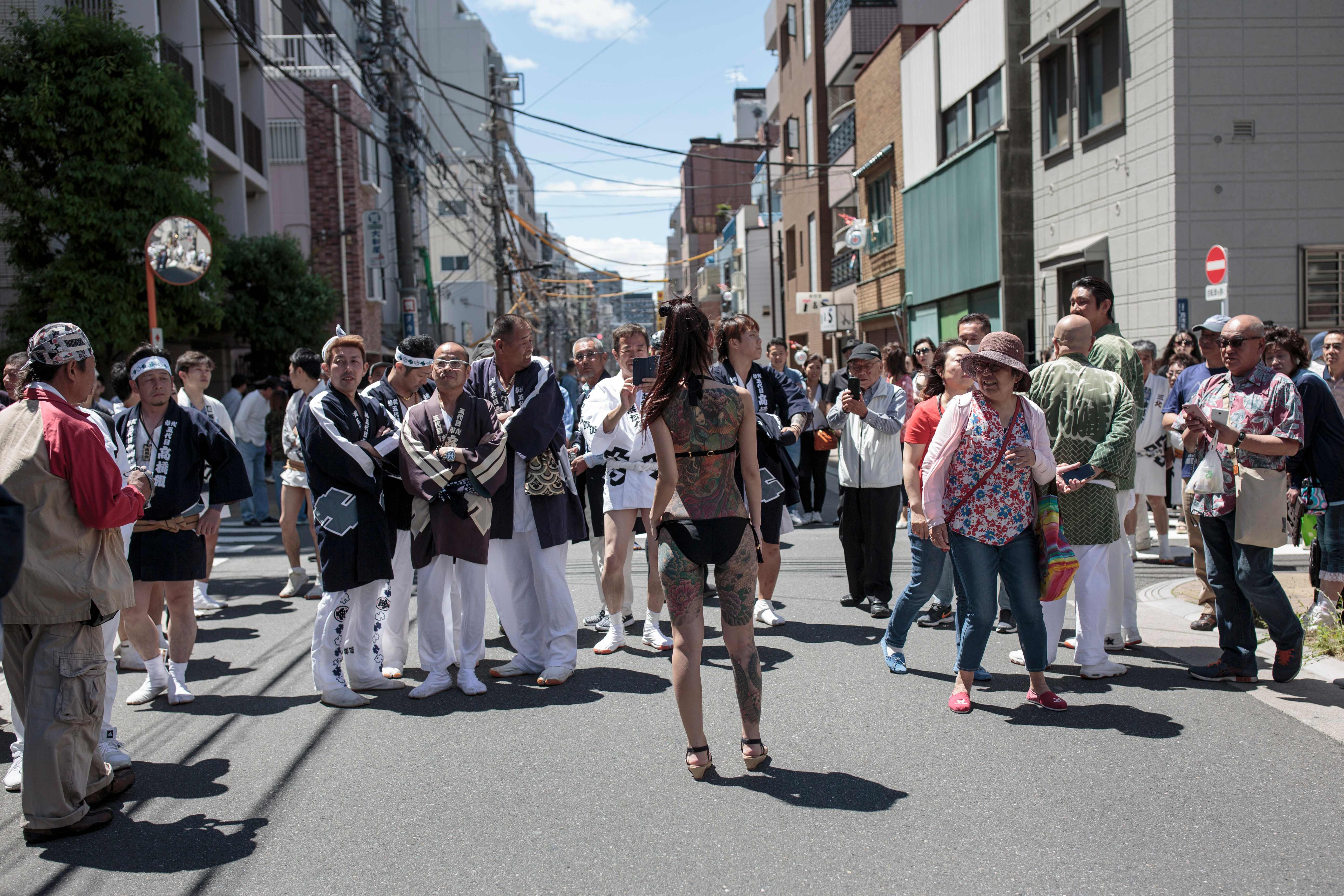 أقلية الشنتو اليابانية تحتفل بمهرجان سانيا