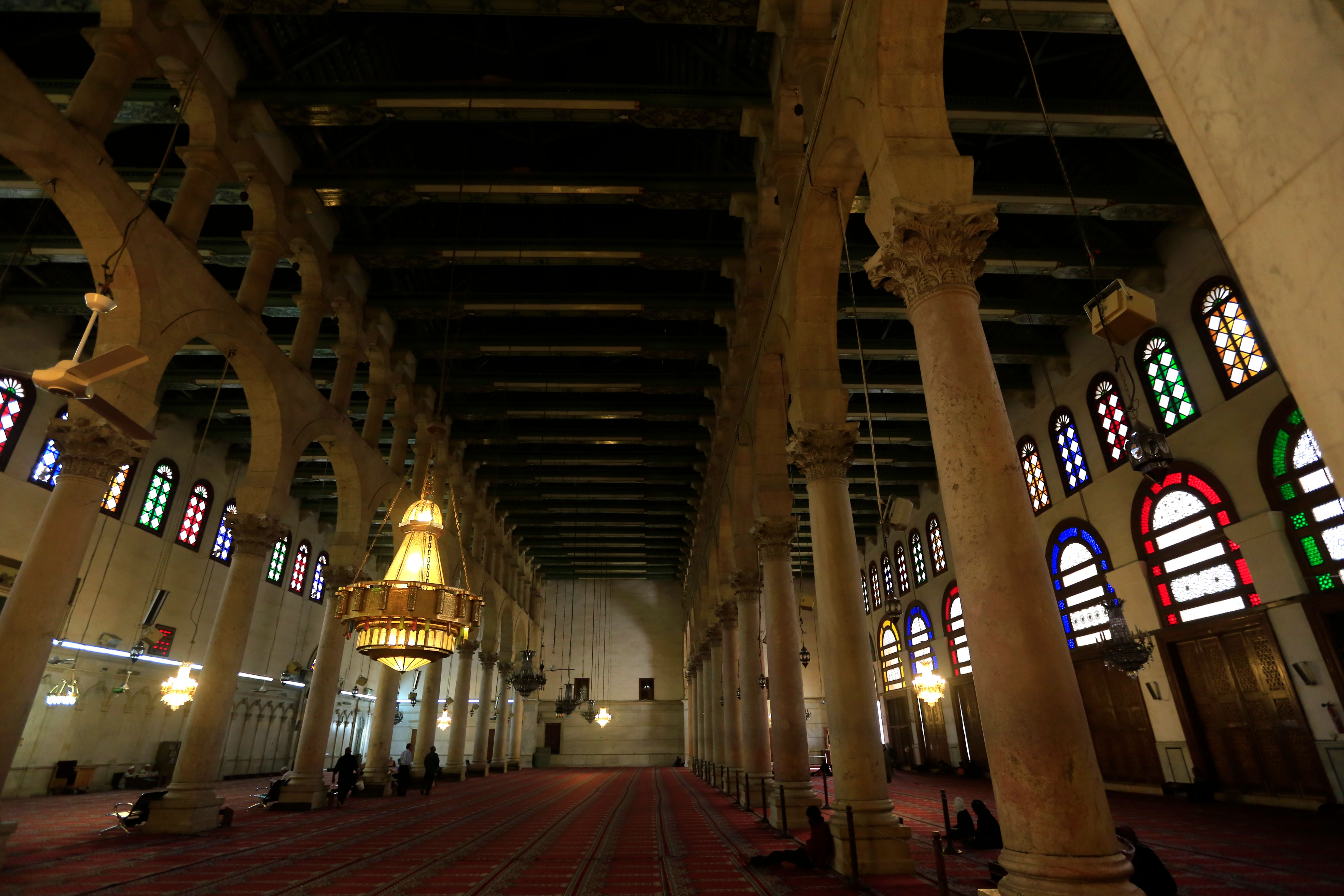 المسجد الأموى من الداخل 
