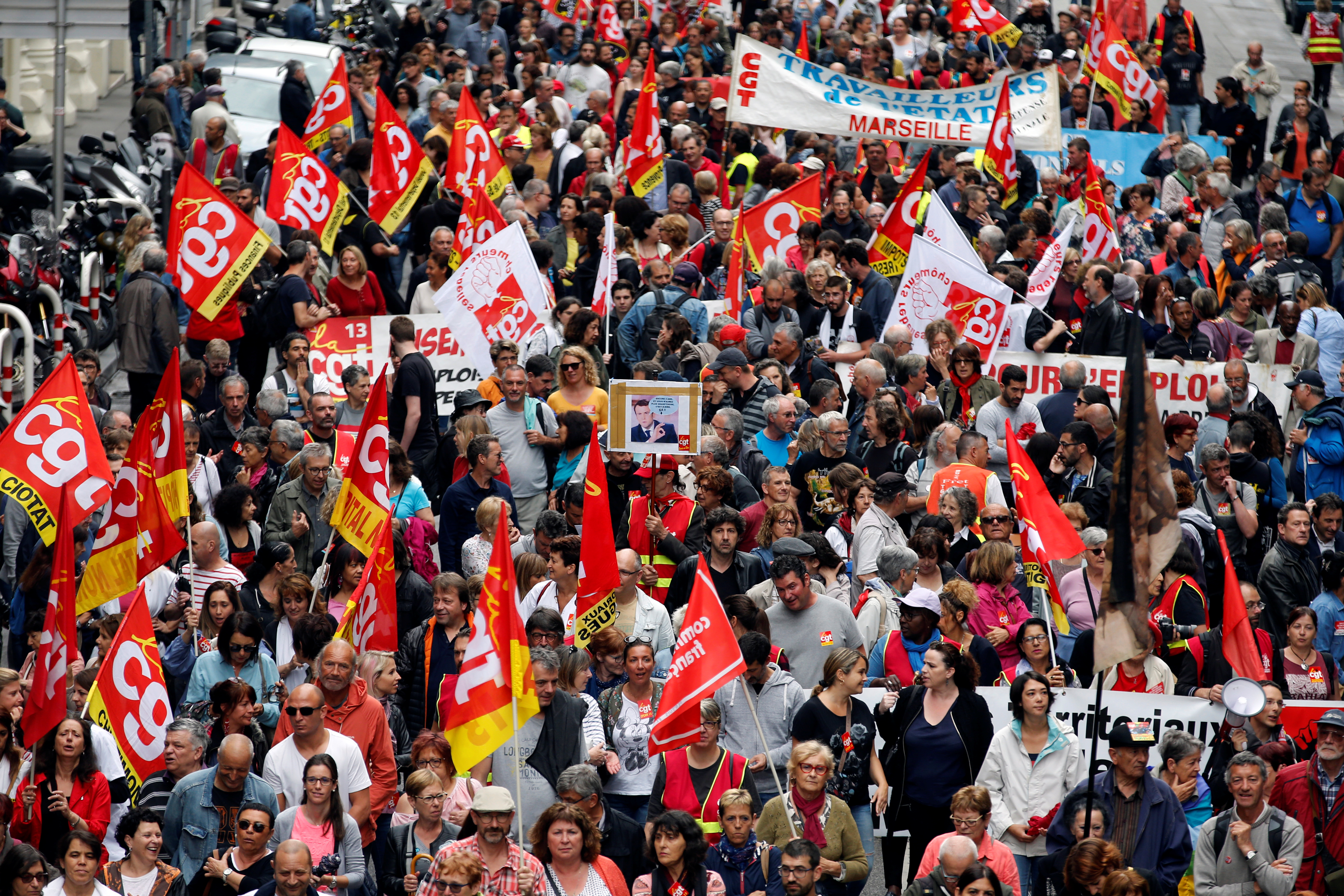 مظاهرات العمال الفرنسيين 