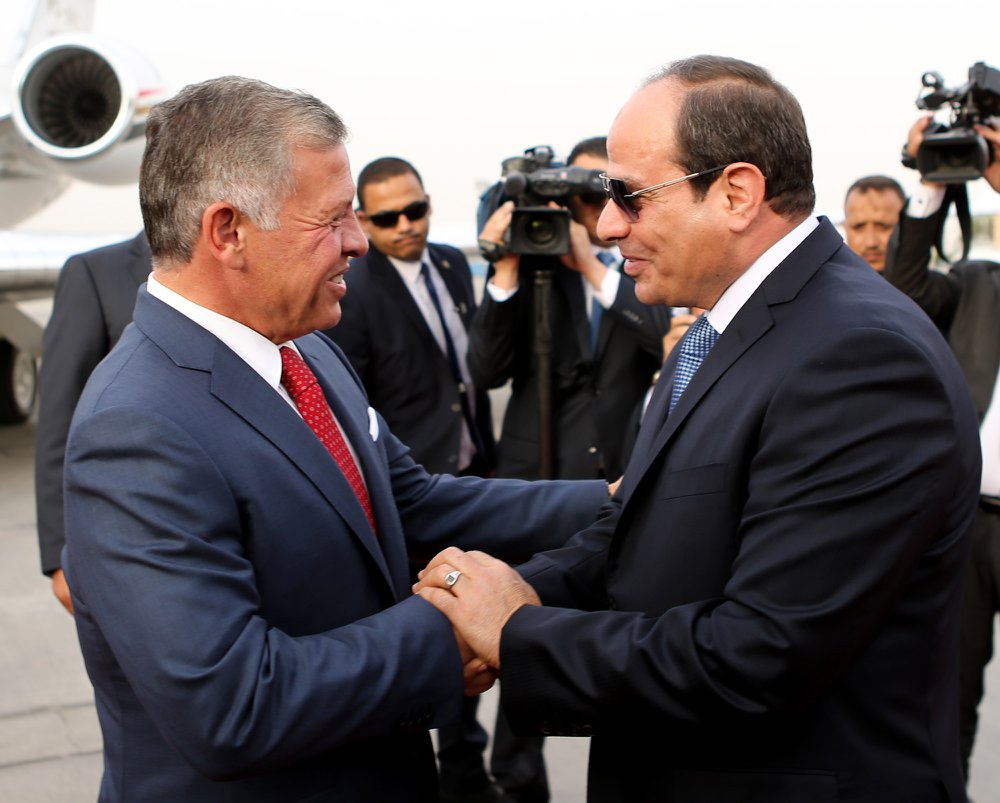 الرئيس السيسى يستقبل ملك الأردن