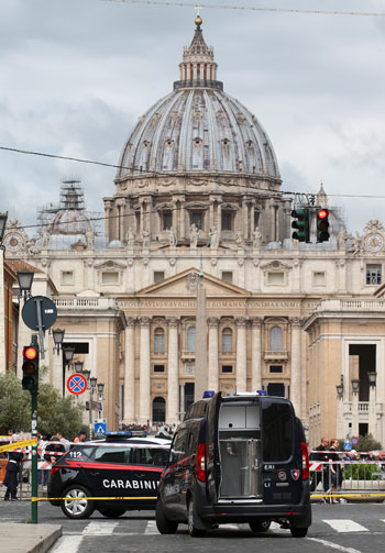 بلاغ بوجود قنبلة قرب الفاتيكان فى روما