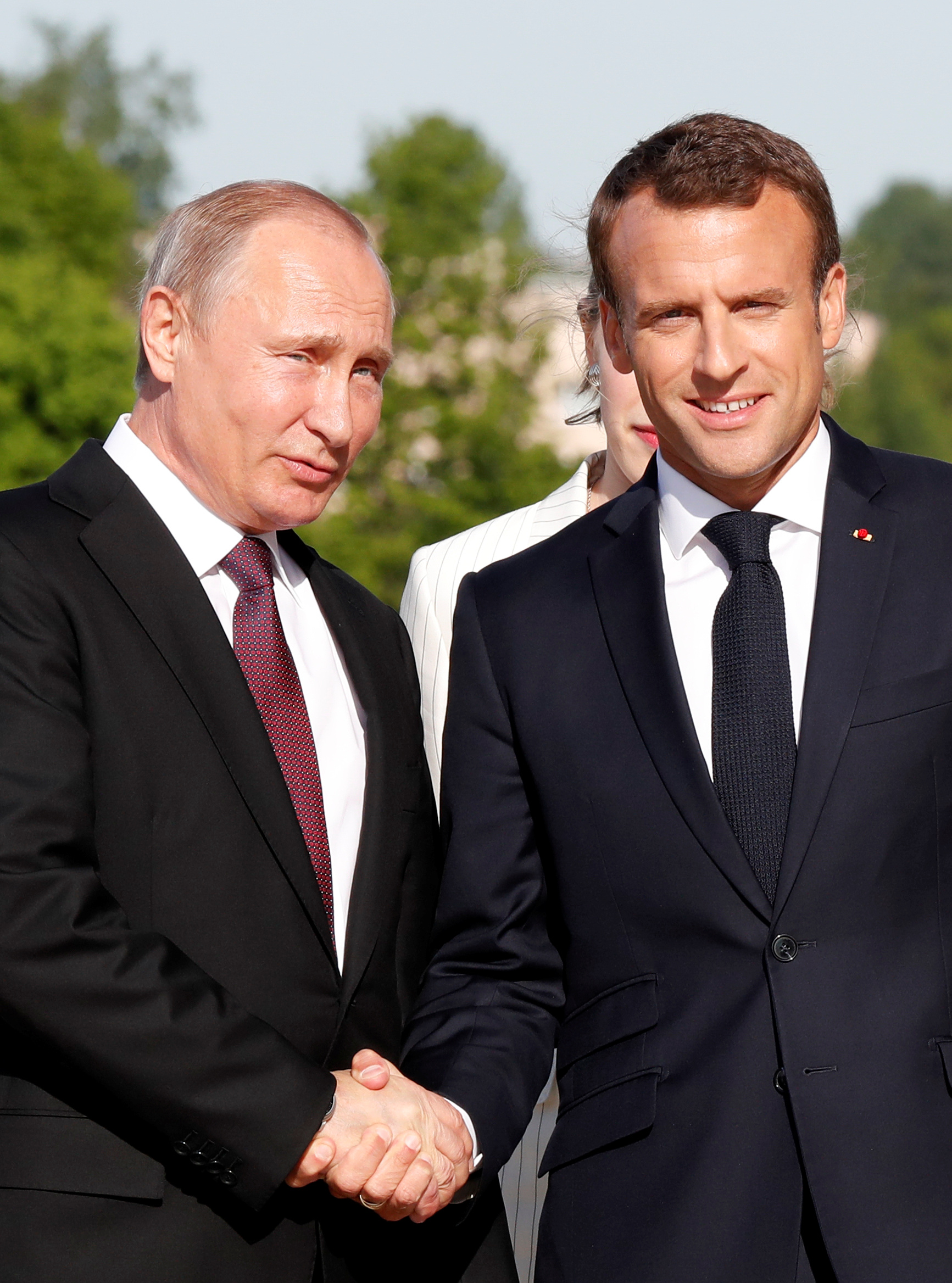 لقاء الرئيس الفرنسى مع الرئيس الروسى