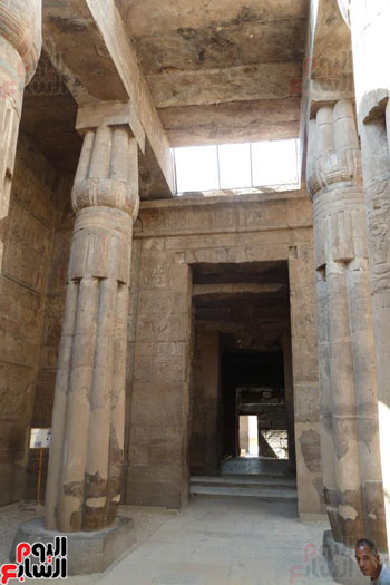 جانب من مقصورات معبد الاقصر