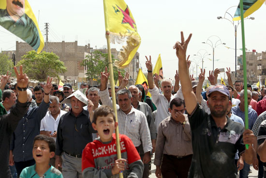 مظاهرات الأكراد فى سوريا 