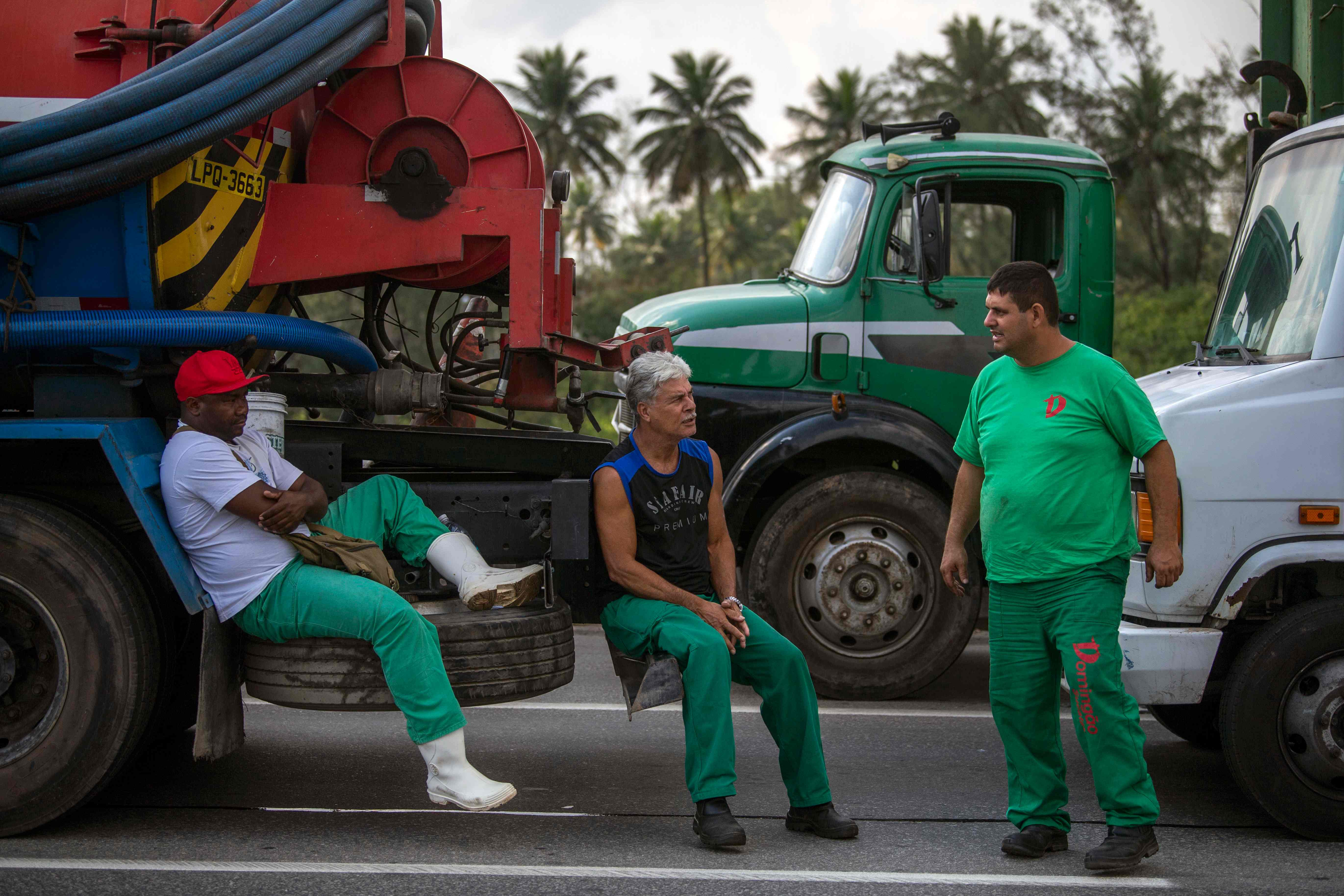 اضراب سائقى الشاحنات فى البرازيل