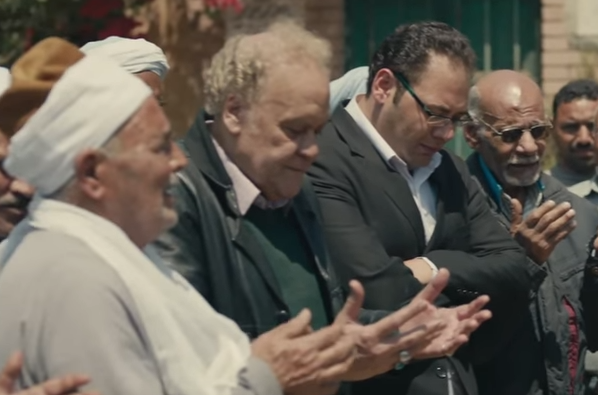 محمد علي رزق في دور مايكل في احد مشاهد مسلسل ايوب