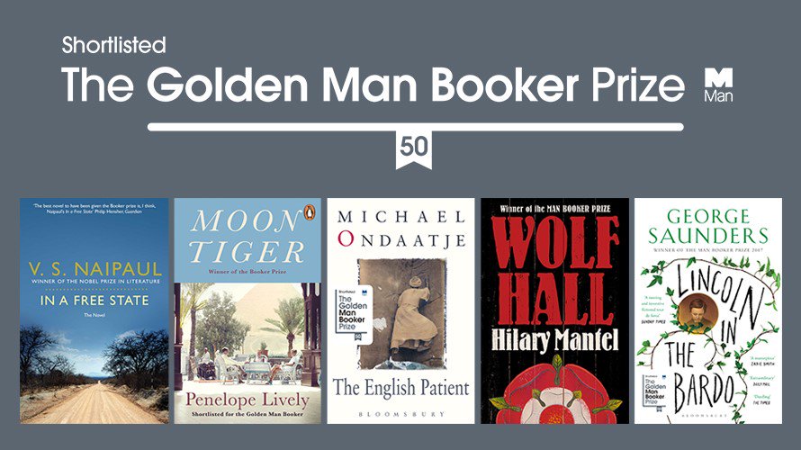 القائمة القصيرة جائزة مان بوكر الذهبية 50