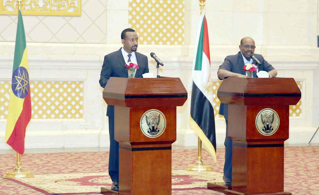 مؤتمر رئيس الوزراء الإثيوبي والرئيس السوداني