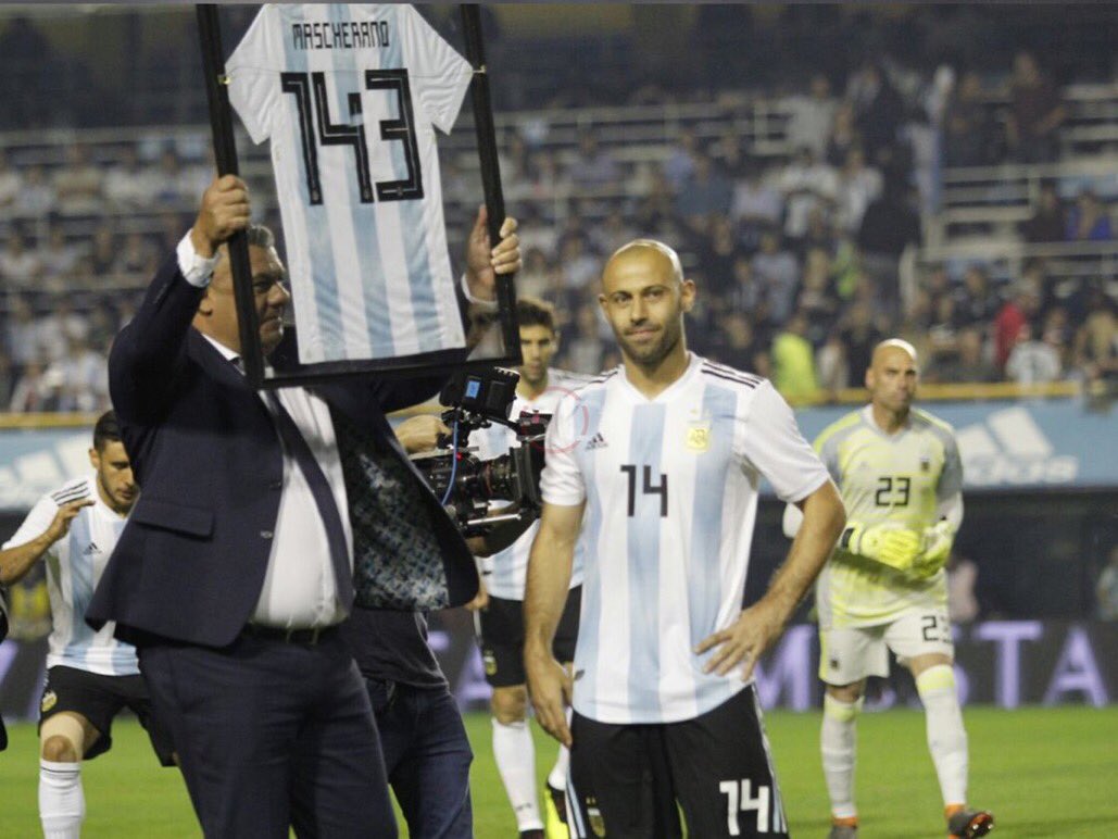 ماسكيرانو الأكثر تمثيلاً للمنتخب الأرجنتينى دولياً