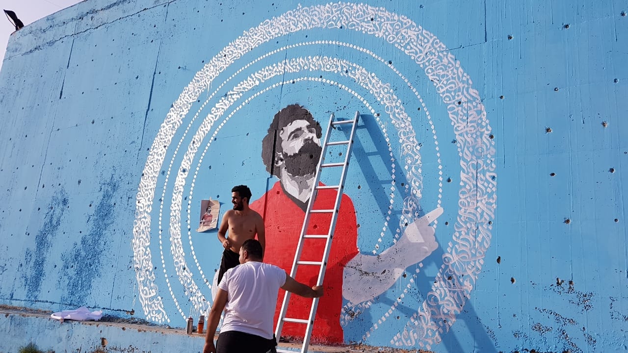 جدارية صلاح فى لبنان