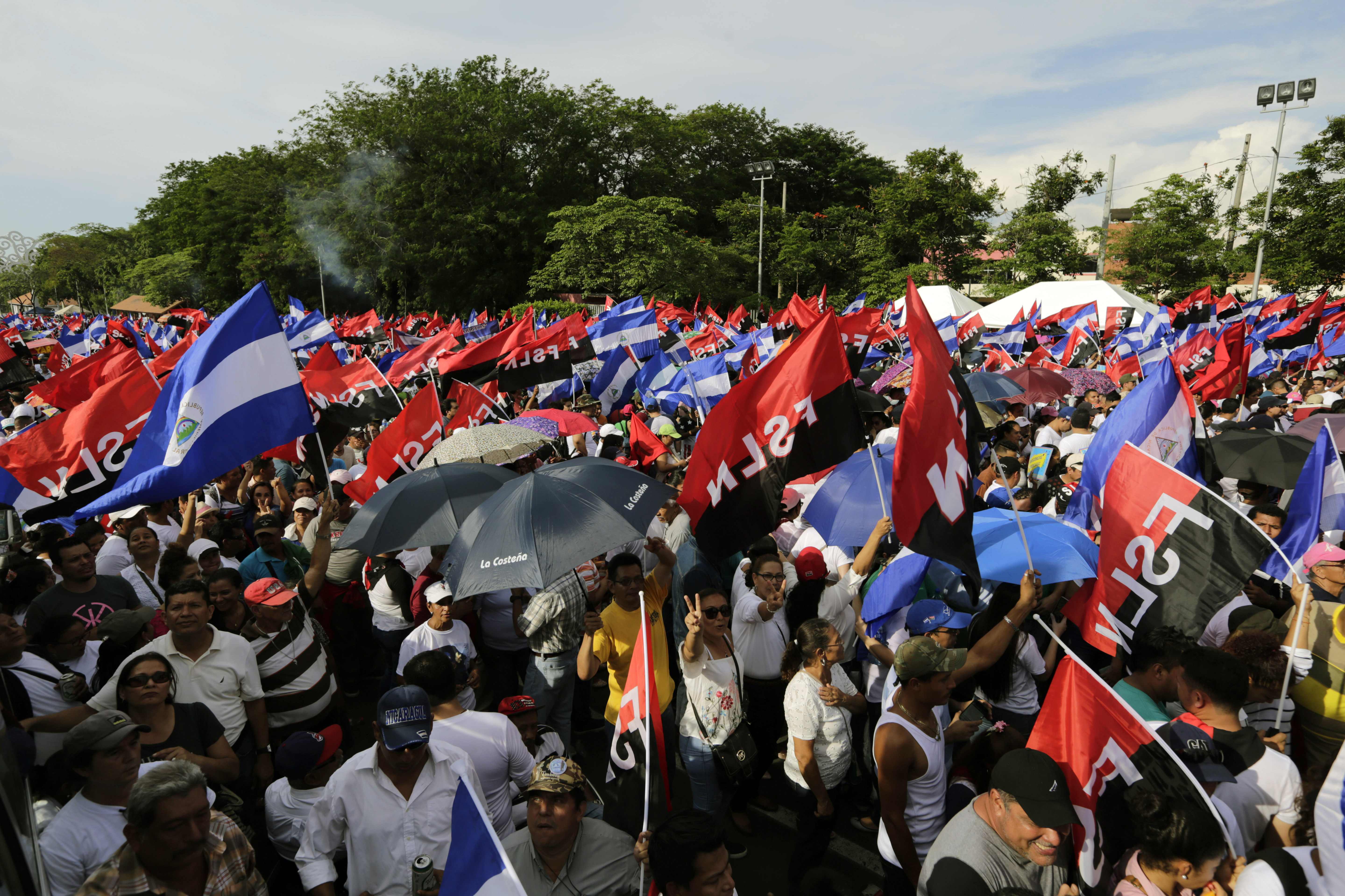 مظاهرات مؤيدى رئيس نيكاراجوا دانيال أورتيجان