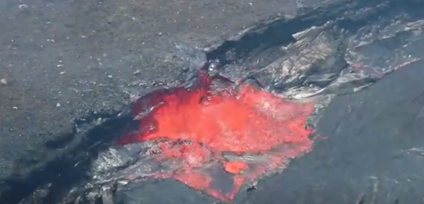 الحمم البركانية من بركان هاواى
