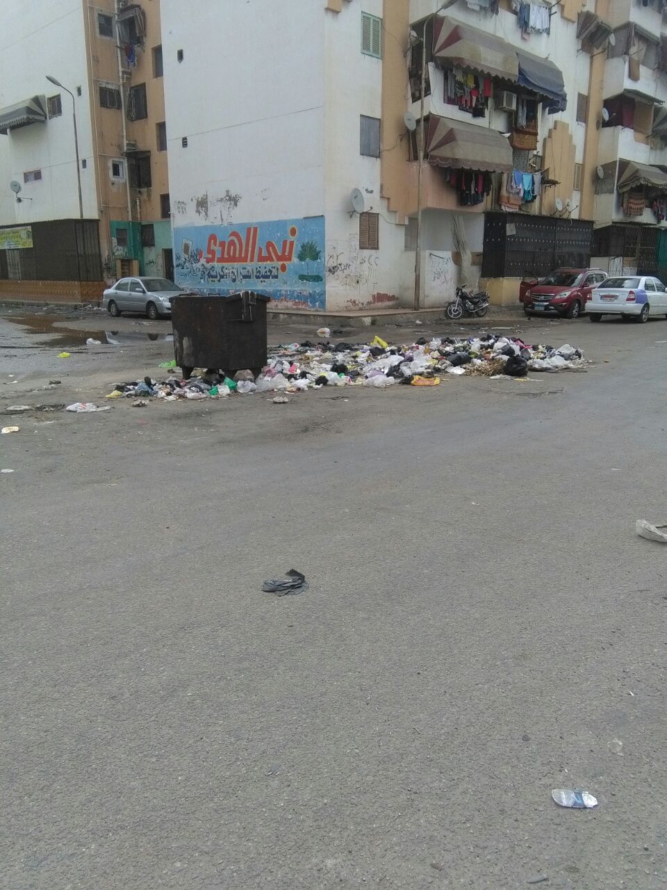 القمامة فى شوارع زمزم ببورسعيد (1)