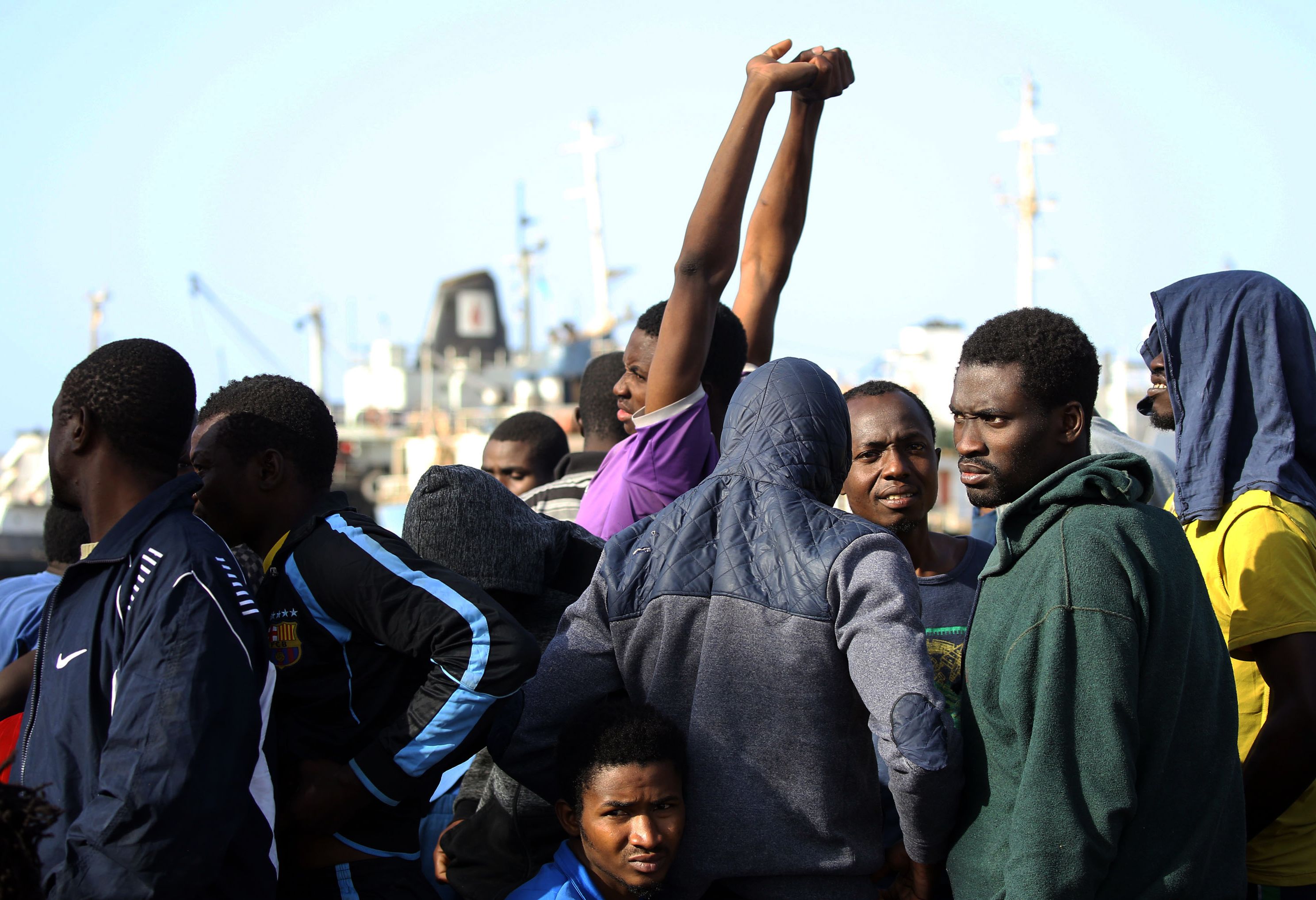مهاجرون افارقة فى طرابلس
